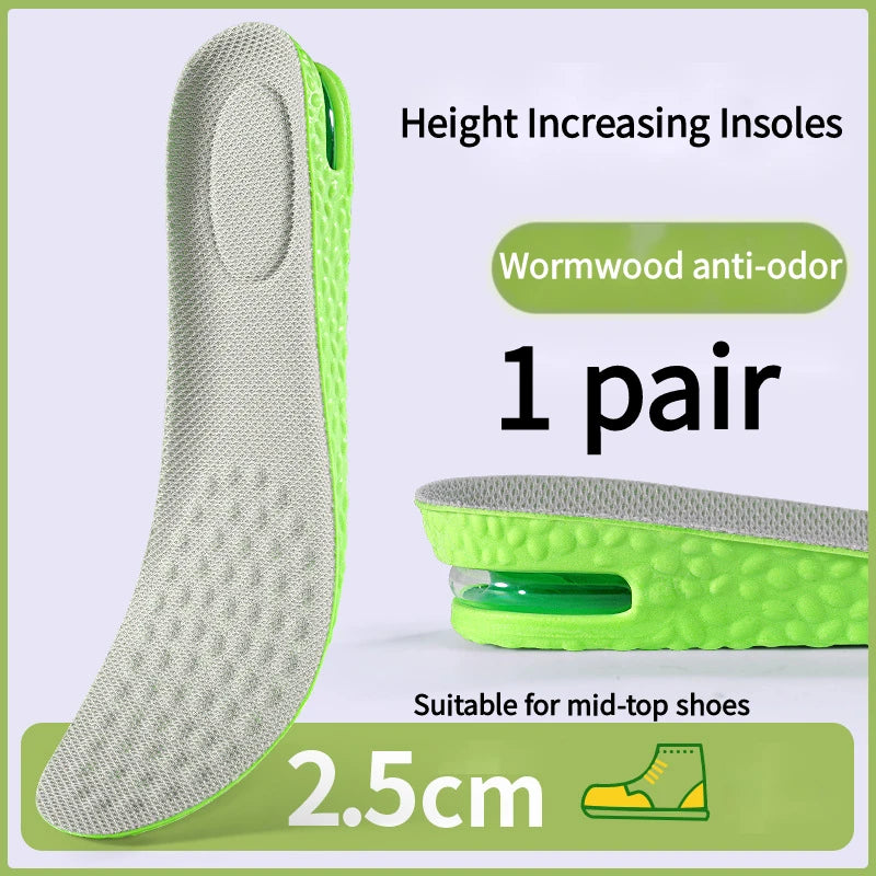 Height Increase Massage Insoles Insole Shock Absorbing