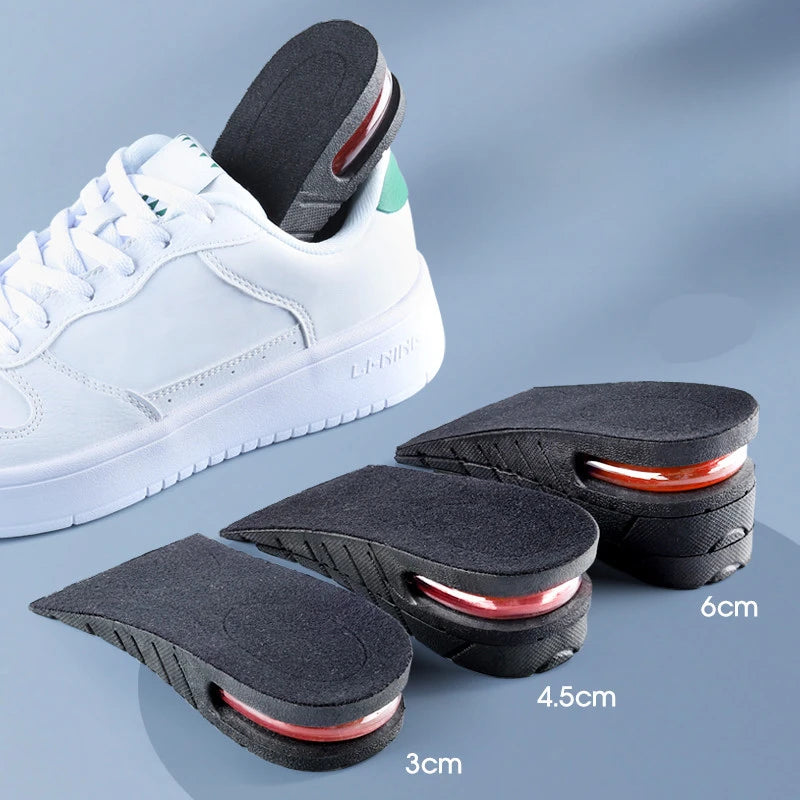 Elevator Insoles for Men and Women Height Increase Shoe Inserts Comfortable Air Cushion Heel Lift Pads for Foot Support