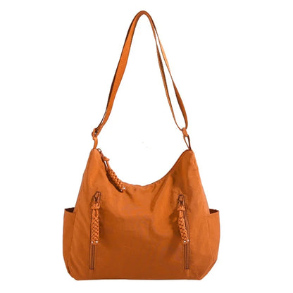 2025 New Trendy Women's Nylon Shoulder Bag Large Capacity Lightweight Crossbody Bags for Women Casual Travel Tote Simple Handbag