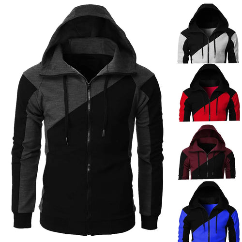 American Fashion Trend Zipper Hoodie Men's Loose Oversized Sweatshirt Unisex Casual Hoodie