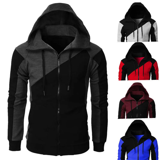 American Fashion Trend Zipper Hoodie Men's Loose Oversized Sweatshirt Unisex Casual Hoodie