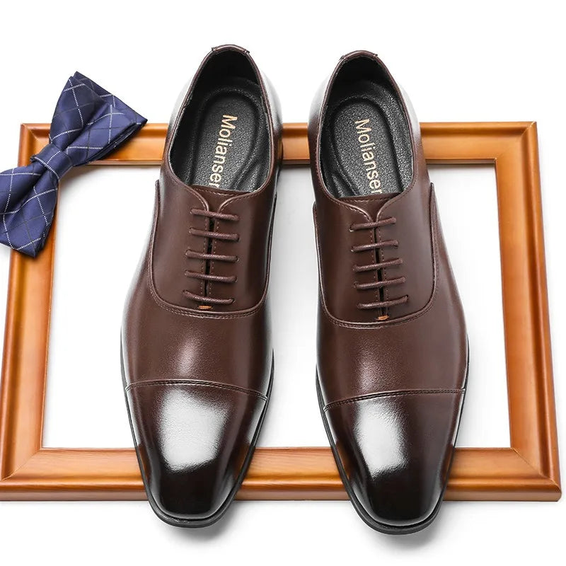 High Quality Men Casual Leather Shoe Classic Business Dress Shoes Fashion Office Oxfords Luxury Wedding Shoes for Men Big Size46