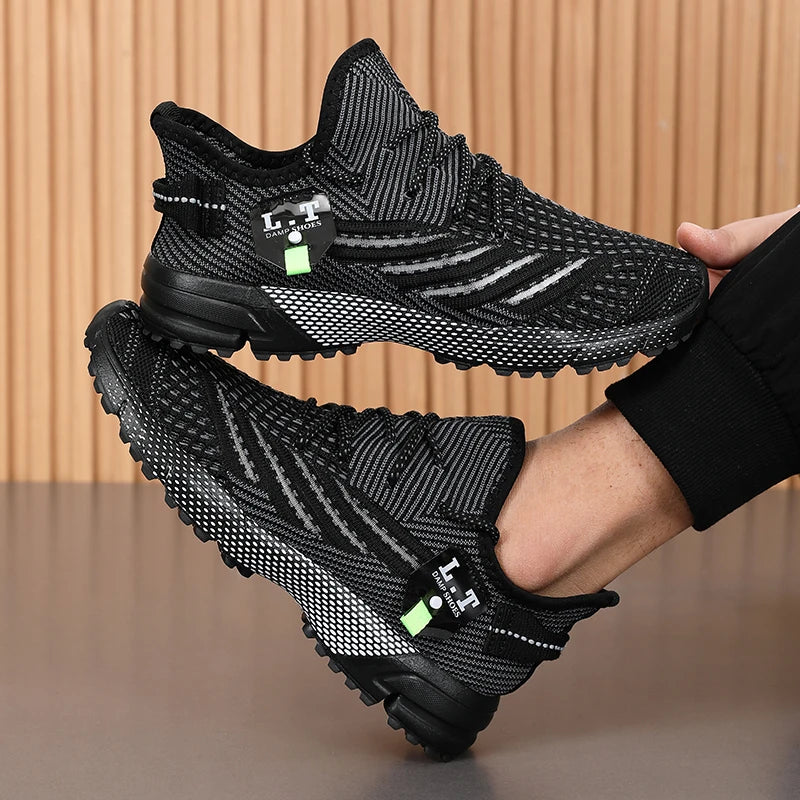 Summer Running Shoes Men Sneakers Casual Shoes Lightweight Big Size 48 Walking Shoes Mesh Breathable Footwear Chaussure Homme