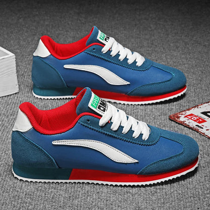 Hot sale Blue Mens Fashion Sneakers Classic Leather Sport Shoes For Men Trainers Designer Athletic Sneakers Male Running Shoes