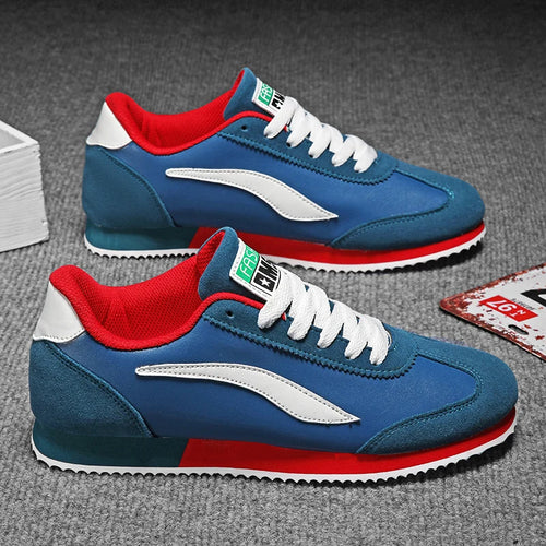 Hot sale Blue Mens Fashion Sneakers Classic Leather Sport Shoes For Men Trainers Designer Athletic Sneakers Male Running Shoes