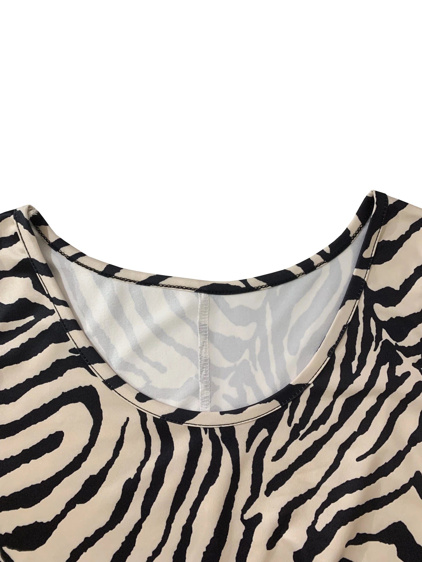 Women's Zebra Print Sleeveless Tank Dress - Round Neck Summer Sundress, Casual Vacation Outfit, Stretchy Bodycon Mini Dress