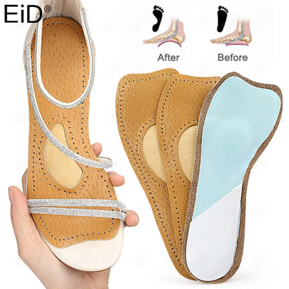 Leather Self-adhesive arch support  Insoles for Women High-heels Sandals Anti Slip Breathable Sweat-absorbent Shoe Pad Stickers