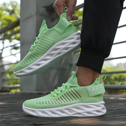 Men Ultra Lightweight Mesh Sneakers Breathable Quick Dry Fabric Stylish Hollow Out Design Sneakers Modern Casual Summer Footwear