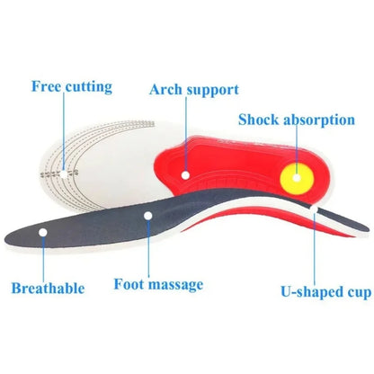 rthotic Insole Arch Support Flatfoot Orthopedic Insoles For Feet Ease Pressure Of Air Movement Damping Cushion Padding Insole