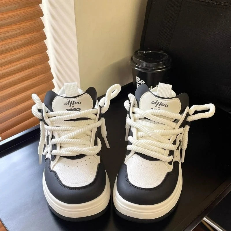 Women's Shoes Platform Sneakers New Star Designer Casual Shoes Flat Outdoor High Quality Running Shoes Trend Lace Up Tennis Shoe