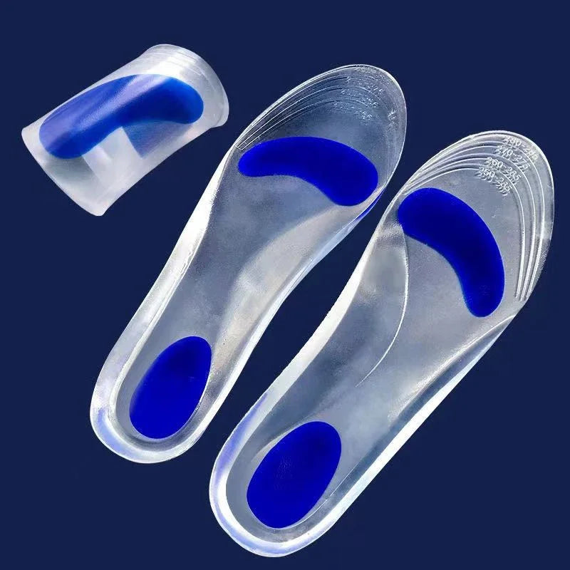 Silicon Orthopedic Insoles Gel Medical Insoles for Shoes Men Women Flat Foot Arch Support for Plantar Fasciitis Relief Shoe Pad