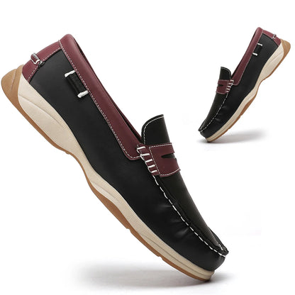 Men's Business Casual Loafers Shoes for Office Travel And Vacation Durable Elegant TPR Outsole Formal Shoes