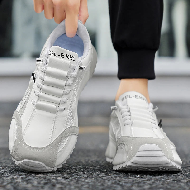 Men Luxury Sneakers Sports Shoes Moccasins Chunky Men Casual Sneakers Comfortable Breathable Trend Designed Personality Shoes