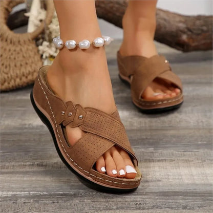 Shoes Sandals Women Summer Open Toe Sandals Woman Casual Women's Sandals Plus Size Ladies Shoes Slip On Female Footwear Slipper