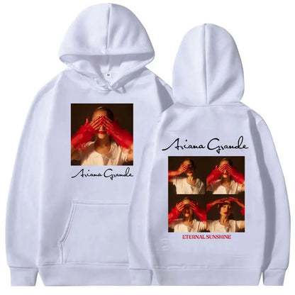 Ariana Grande Eternal Sunshine Album Harajuku Print Autumn and Winter Comfortable Soft Men's Casual Fashion Street Fleece Hoodie
