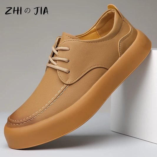 Spring Summer Mesh Breathable Thick Soled Sneakers Men's New Fashionable Casual Shoes Classic Black Trendy Matching Footwear