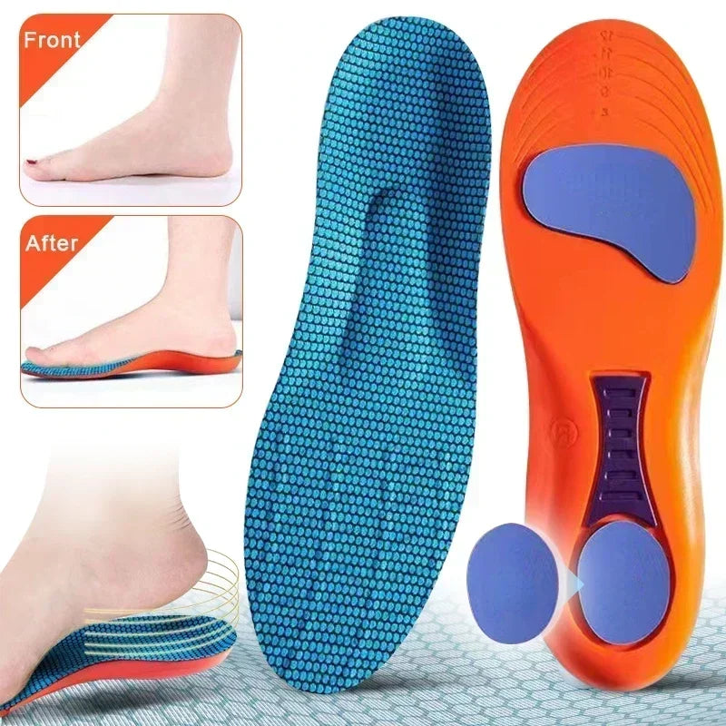 Sport Insoles for Shoes Sole Shock Absorption Deodorant Breathable Cushion Running Insoles for Feet Man Women Orthopedic Insoles