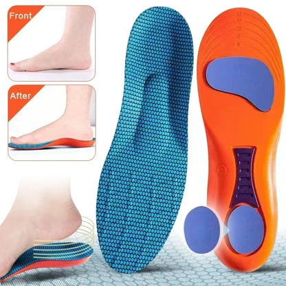 Sport Insoles for Shoes Sole Shock Absorption Deodorant Breathable Cushion Running Insoles for Feet Man Women Orthopedic Insoles