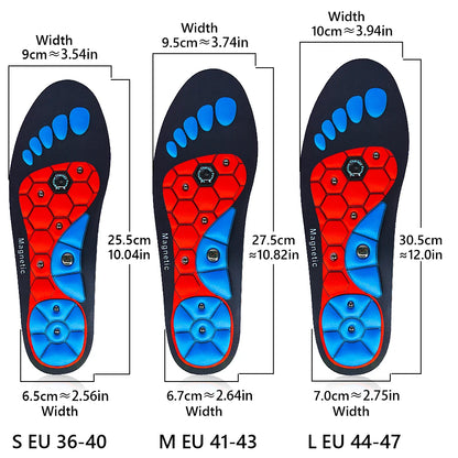 Magnetic Massage Insoles Acupressure Inserts Arch Support Orthopedic Acupressures Shoes Pads Relieve Tired for Men Women Unisex