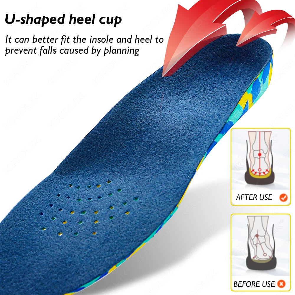 Kids Orthopedic Insoles For Plantar Fasciitis Insoles Shoes Comfortable for Feet Arch Support Shoe Pad Flat Foot Care Shoe Soles