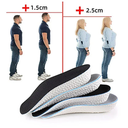 Height Increase Insoles for Men Women Shoes Flat Feet Arch Support Orthopedic Insoles Sneakers Heel Lift Memory Foam Shoe Pads