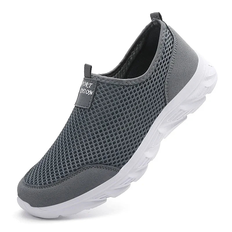 Men Running Shoes Summer Sneakers Mesh Breathable Lightweight Walking Casual Shoes Slip-On Driving Men Loafers Zapatos Casuales