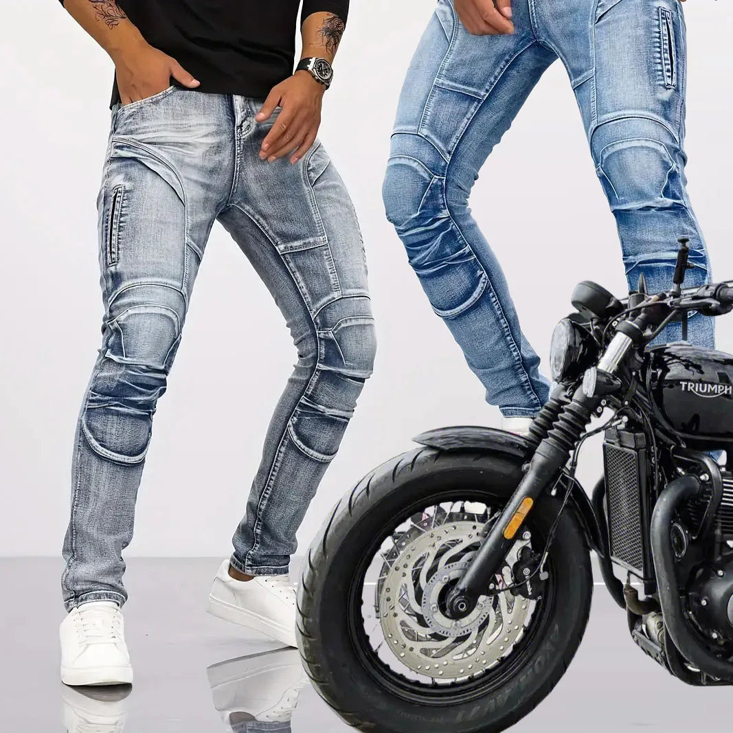 2025 New Motorcycle Jeans Pantalones Motocicleta Hombre Featherbed Jeans Standard Version Car Ride Trousers Pant Summer Riding