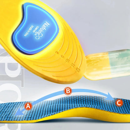 Sport Insoles for Shoes Sole Shock Absorption Deodorant Breathable Cushion Running Insoles for Feet Man Women Orthopedic Insoles