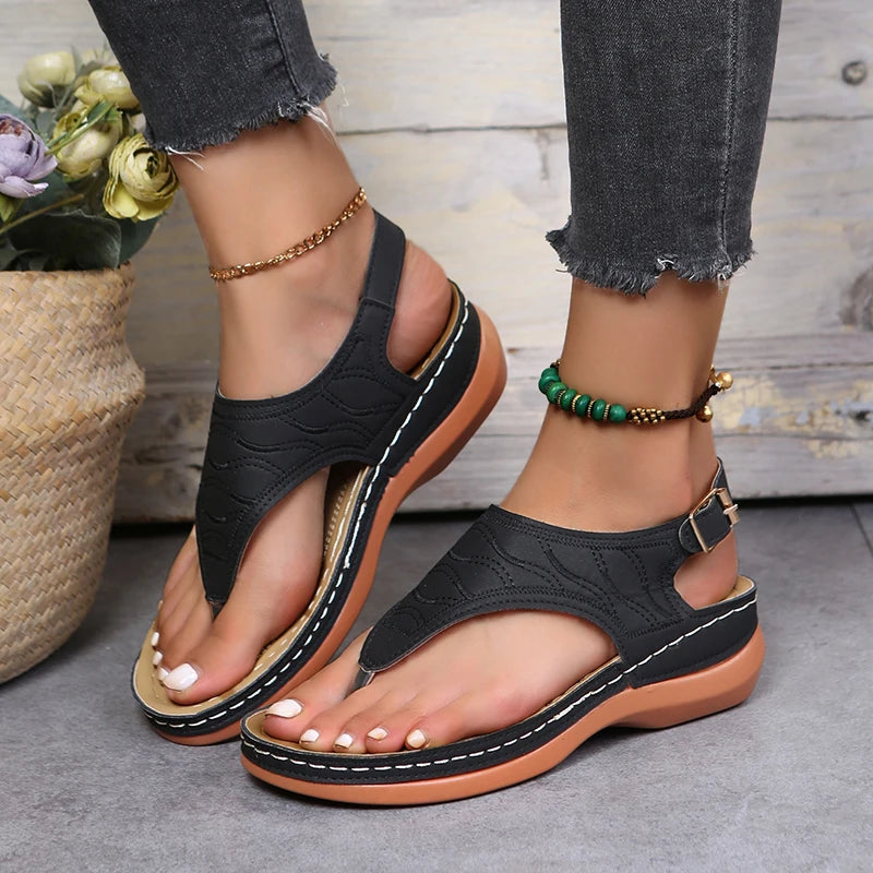 Autumn Wedges Shoes for Women High Heels Sandals Summer Shoes 2023 Flip Flop Chaussures Femme Platform Sandals Plus Size 35-43