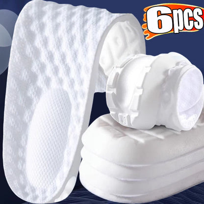 Latex Memory Foam Insoles for Sports Soft Foot Support Shoe Pads High Elastic Orthopedic Sport Insole Feet Care Insert Cushion