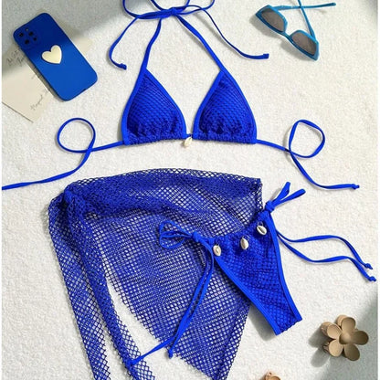 Sexy Bikinis Female Swimsuits Women's Three-Piece Swimwear Beach Swim Wear Bathing Suits Brazilian Bikini Set Pool Bather