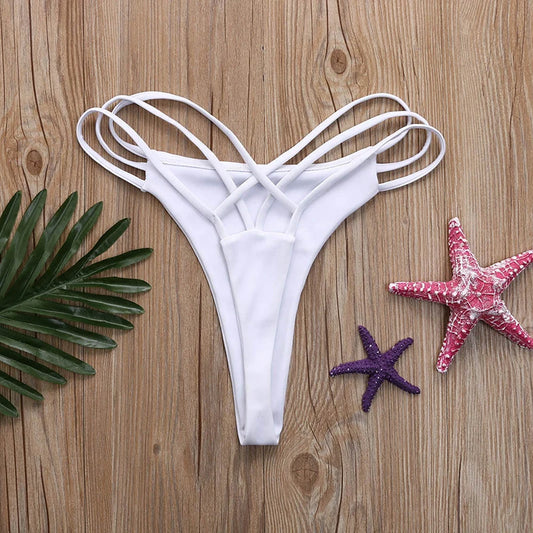New Swimwear Women Swim Sexy Bikini Thong Swimwear Trunks V Swimsuit Swimwears Tankinis Set