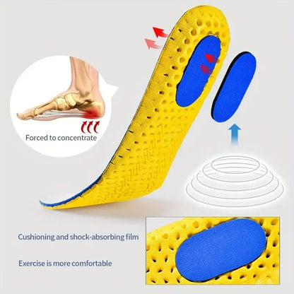3 Pairs Unisex Orthopedic Memory Foam Insoles - Breathable Deodorant Cushioning for Superior Comfort & Support