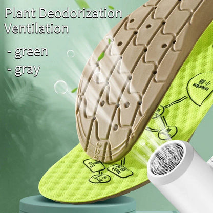 Wormwood Insoles Foot Acupressure Insole Men Women Soft Breathable Sports Pads Soft Sweat-absorbing Deodorant Running Insoles