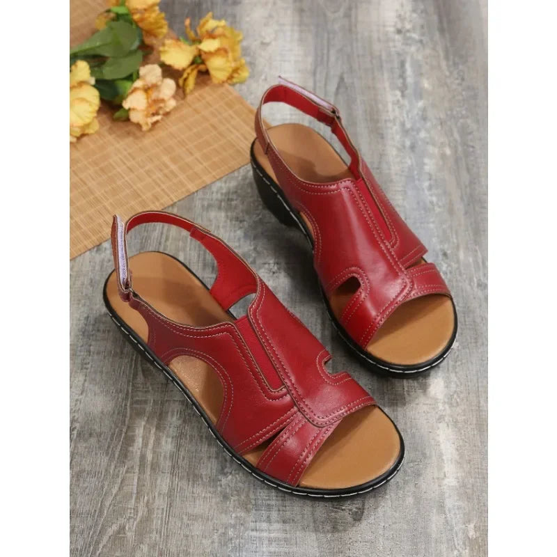 Summer Women Wedge Shoes Orthopedic Sandals Comfort Ladies Shoes Sandalias De Mujer Plus Size Lightweight Beach Sandals