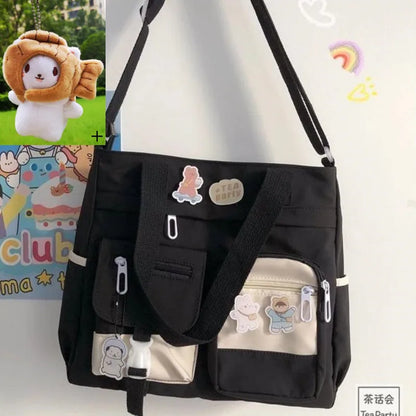 Nylon Waterproof Canvas Women Handbags Shoulder Bag Japanese Ladies Messenger Bag Student School Crossbody Bags for Girl Satchel