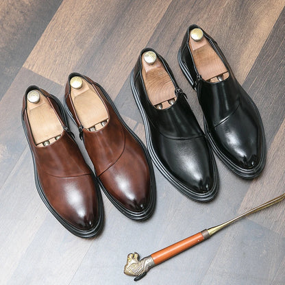 Fashion Men’s Dress Shoes High Quality Social Shoes Male Business Formal Shoes Men Loafers Leather Wedding Shoes For Man Classic