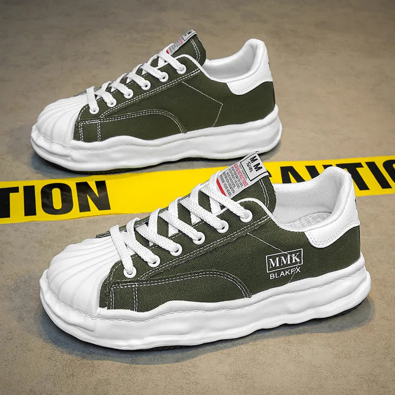 Same Style Thick Soled Canvas Sneakers for Men and Women Spring/summer 2024 Low Cut Casual Sports Sneakers