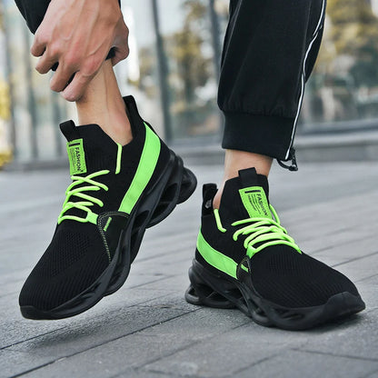 2025 Men's Shoes Fashion Lightweight Breathable Mesh Sports Shoes Outdoor Leisure Slow Walking Running Shoes Large Size 38-46