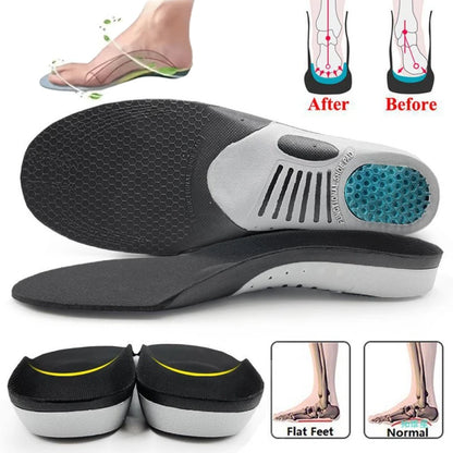1 Pair Plantar Fasciitis Orthotic Shoe Inserts Arch Support Gel Comfort Shoe Insoles Athletic Running Insoles For Women And Men