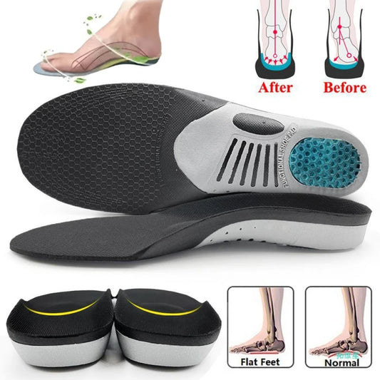 1 Pair Plantar Fasciitis Orthotic Shoe Inserts Arch Support Gel Comfort Shoe Insoles Athletic Running Insoles For Women And Men