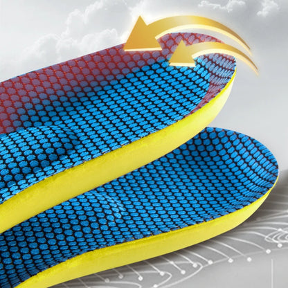 Sport Insoles for Shoes Sole Shock Absorption Deodorant Breathable Cushion Running Insoles for Feet Man Women Orthopedic Insoles