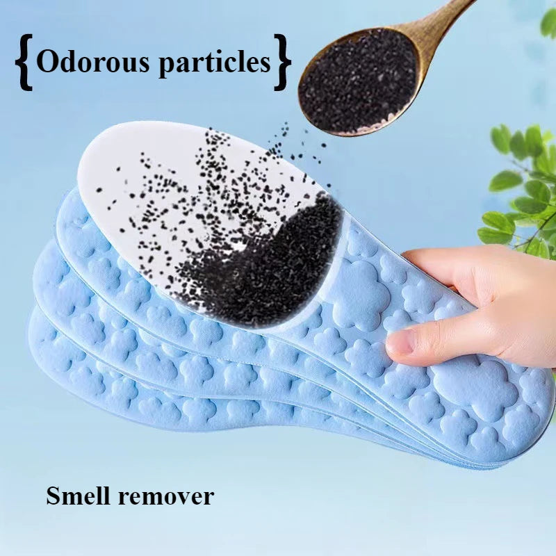 Massage Memory Foam Insoles for Shoes Sole Breathable Cushion Sport Insoles Feet Running Orthopedic Insoles Men Women Shoe Pads