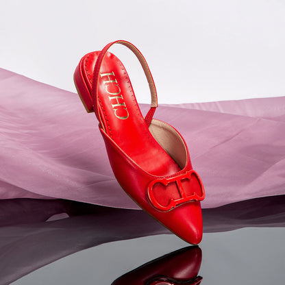 Summer Women's New 2024 Women's Low Heel Sandals Fashion Solid Color Simple Women's New Sandals