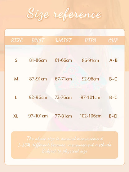 Printed Swimwear  Swimsuits Bandage Bikini Sets Summer Bikinis High Cut Biquinis New Beachwear Low Waist Swimsuit
