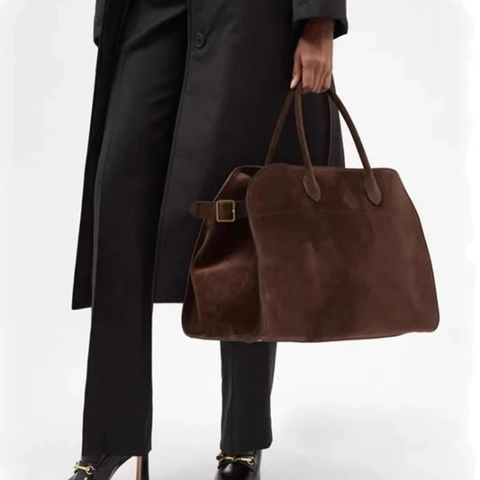 Tote Bag Women's New Autumn and Winter High-end Niche Design Large-capacity Shoulder Bag Retro Commuter Handbag