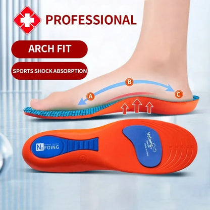 Orthotic Insole Arch Support Flatfoot Running Insoles for Shoes Sole Orthopedic Insoles Shock-absorbing sports insoles New style