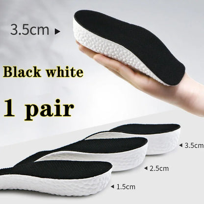 1.5/2.5/3.5 Cm Arch Support Height Increase Insoles Light Weight Soft Elastic Lift Soft Elastic Lifting For Men Women Shoes Pads