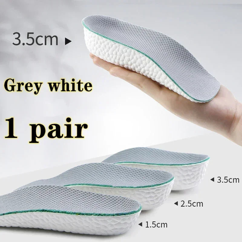 Height Increase Insoles for Men Women Shoes Flat Feet Arch Support Orthopedic Insoles Sneakers Heel Lift Memory Foam Shoe Pads