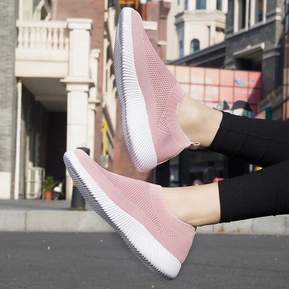 Knitting Sock Sneakers Flat Casual Breathable Sneakers Flats Shoes
